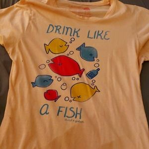 Drink like a fish tee